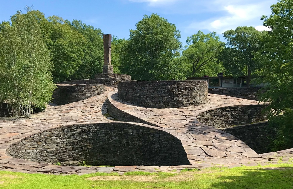 Hudson River Valley's destination museums and how to get there: Opus 40 Sculpture Park and Museum, Saugerties, New York