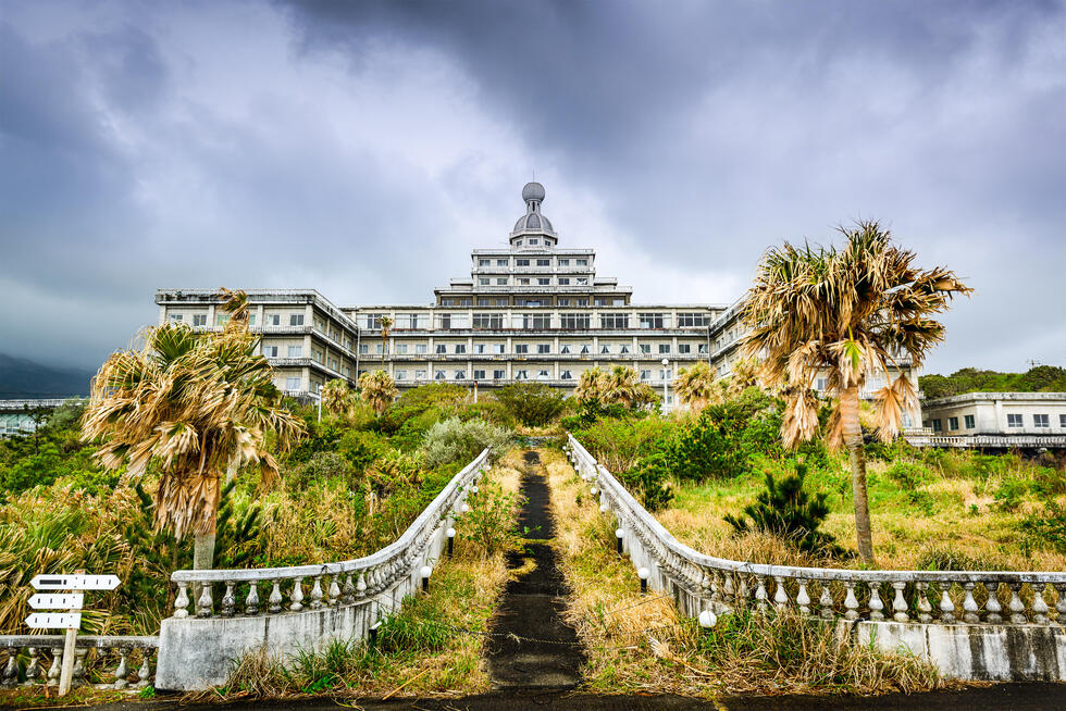 Atlas of Forgotten Places excerpt: Hachijo Royal Hotel on Japan's Hachijo-jima island
