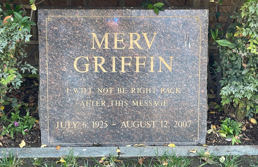 Hollywood celebrity cemetery: Merv Griffin