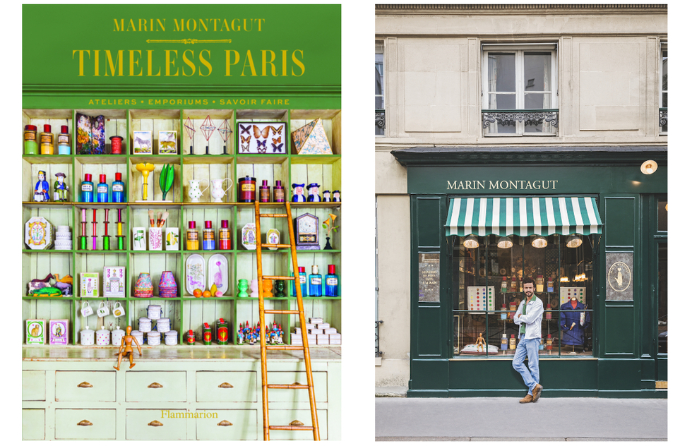 "Timeless Paris" cover and photo of author Marin Montagut