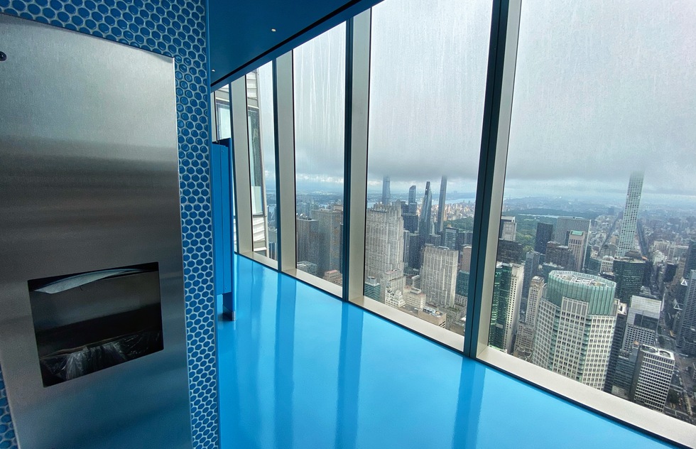 Best way to see SUMMIT One Vanderbilt observation deck in New York City: A look at the bathroom at SUMMIT One Vanderbilt