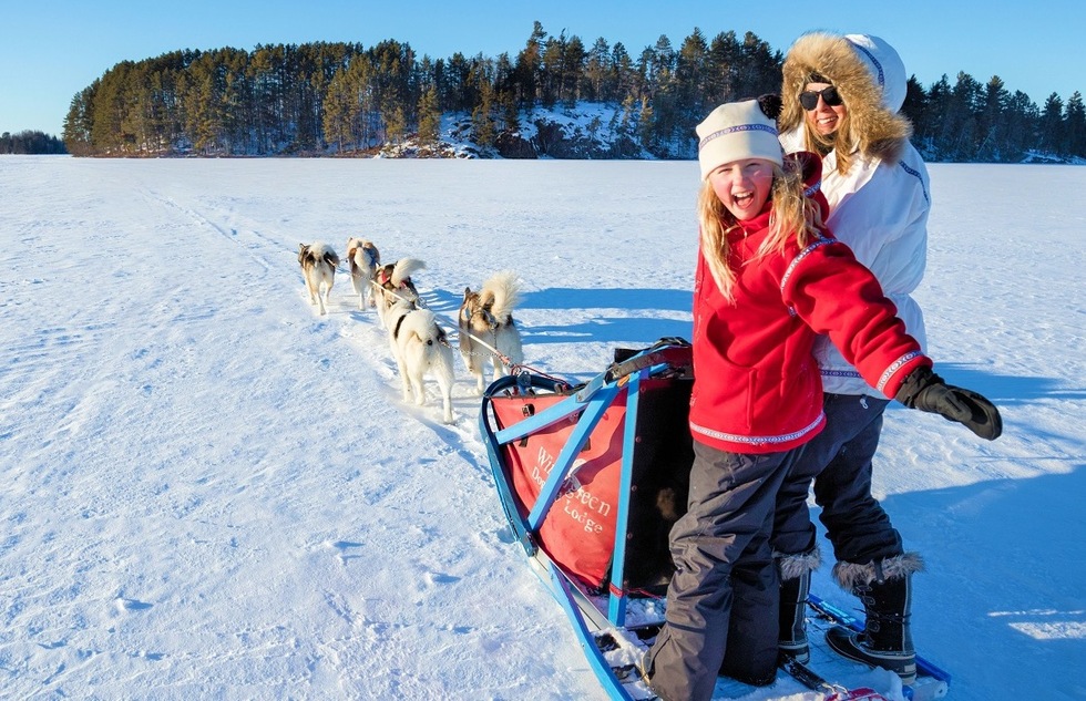 Family winter vacation ideas without skiing: Wintergreen Dogsled Lodge, Minnesota