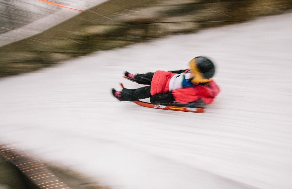 Family winter vacation ideas without skiing: Muskegon Luge Adventure Sports Park, Michigan