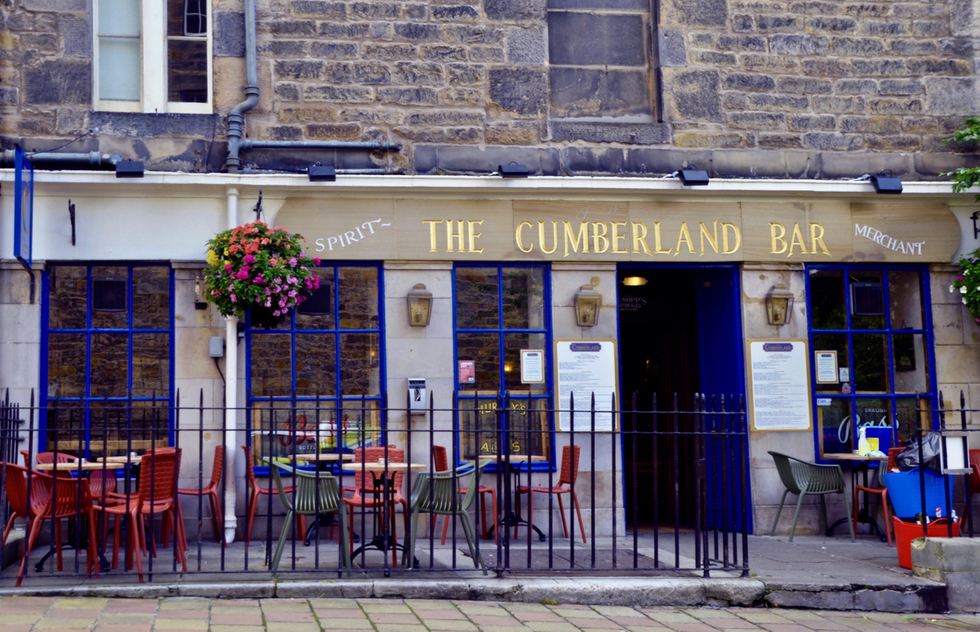 The Cumberland Bar in Edinburgh, Scotland