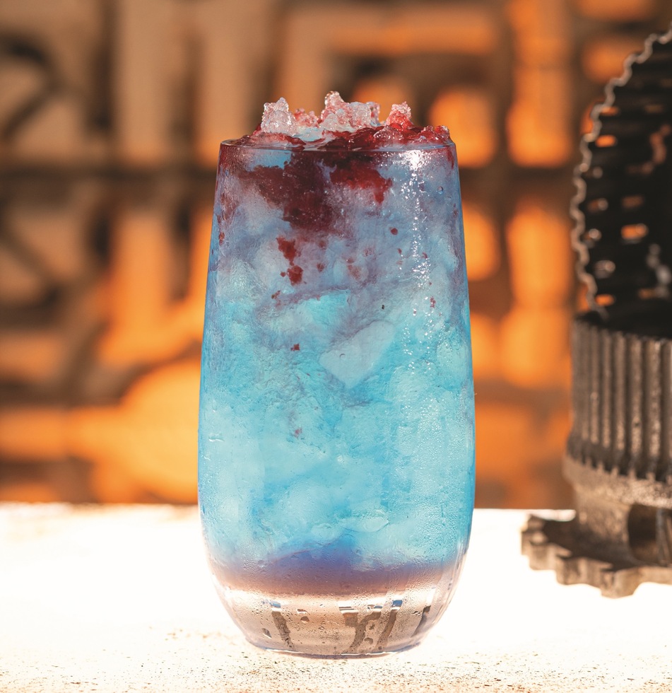 Mocktail recipes from the Disney Parks: Hyperdrive (Punch It!) from Oga's Cantina at Disney's Hollywood Studios and Disneyland