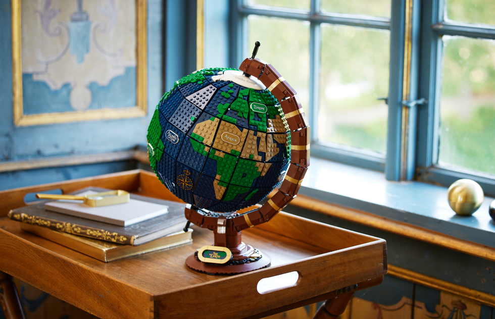Make the World Your Own—This New Lego Globe Actually Spins | Frommer's