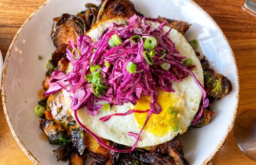 Brussels Sprouts with Eggs and Unconventional Diner in Washington, DC