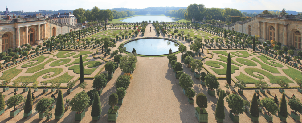 Gardens at the Palace of Versailles in France