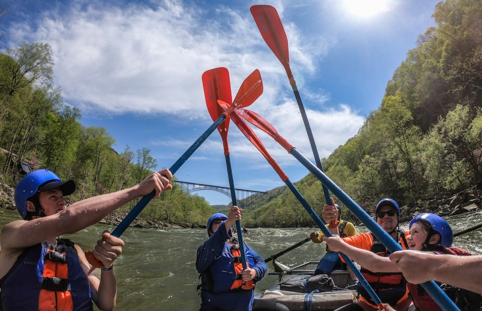 Rafting in West Virginia's New River Gorge