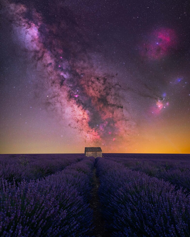 Milky Way over Valensole, France