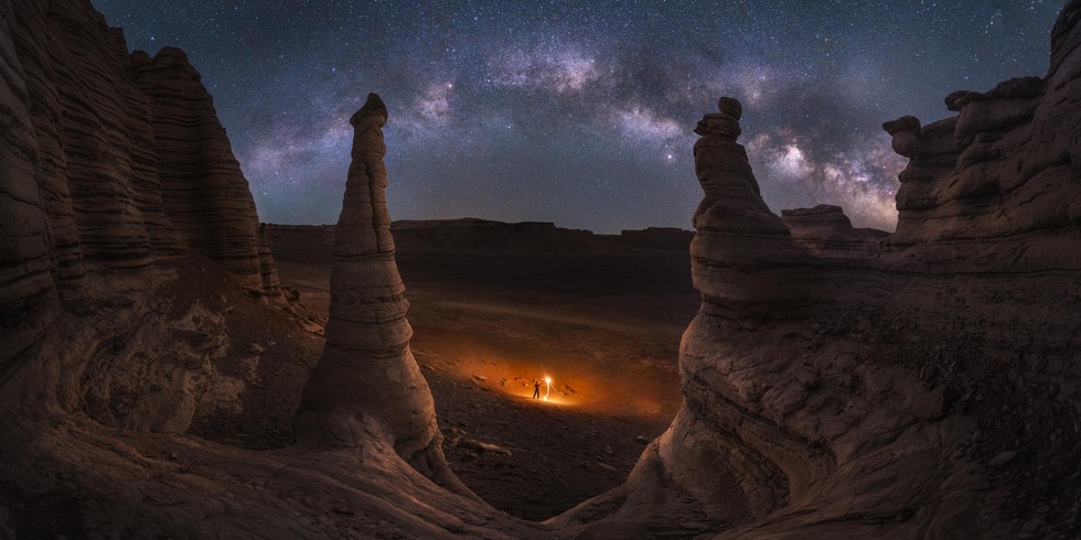 Milky Way over Xinjiang, China