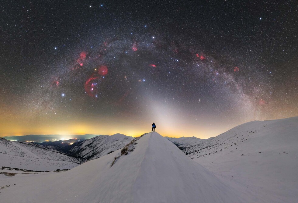 Milky Way over the Low Tatras range in Slovakia