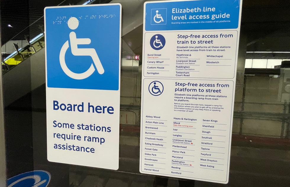Elizabeth Line accessibility for disabled travelers