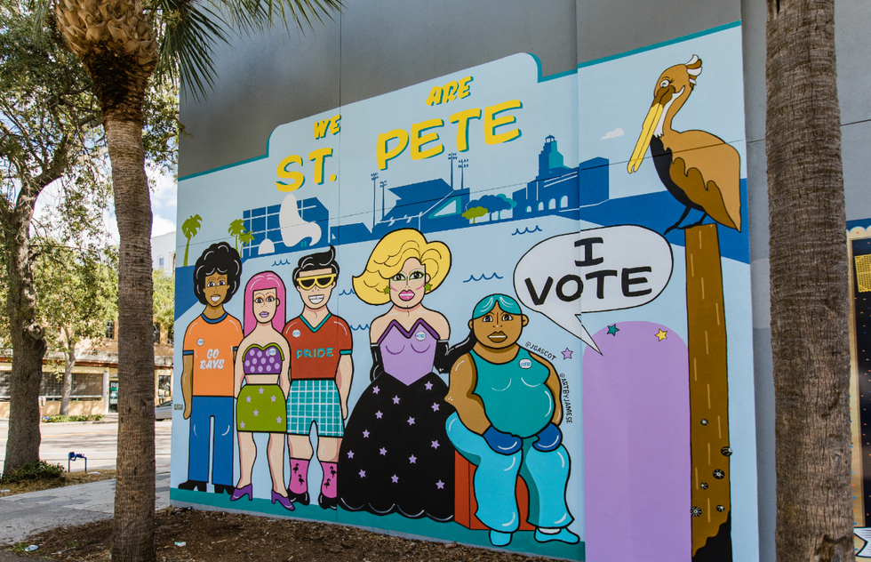 Things to Do in Saint Petersburg, Florida: "Diversity in Democracy" mural