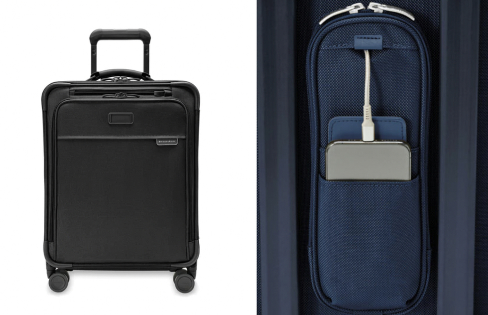 Carry-on luggage designed to fit on almost any commercial airplane flight