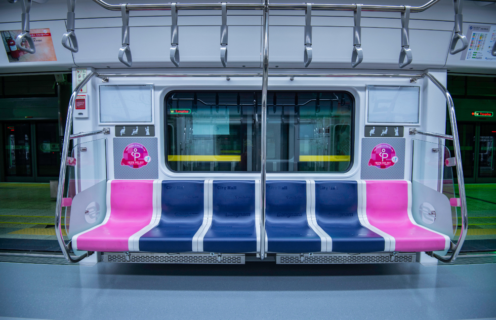 Seoul Metro train car in South Korea
