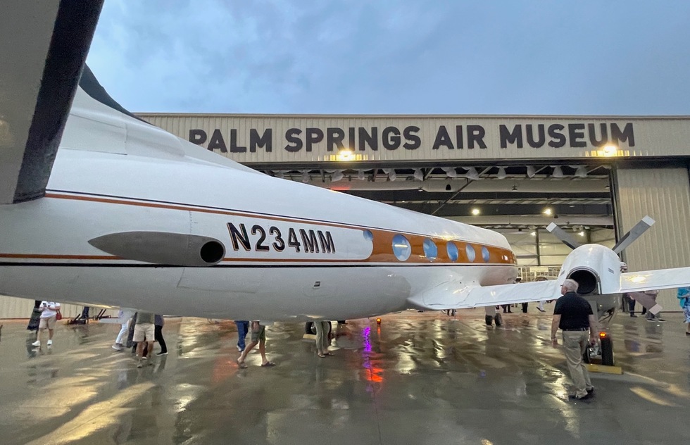Walt Disney's plane at Palm Springs Air Museum hanger