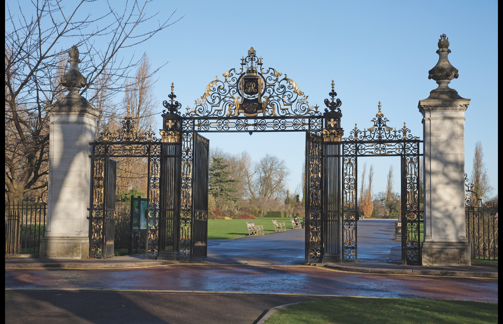 Jubilee Gates in the Regent's Park of London