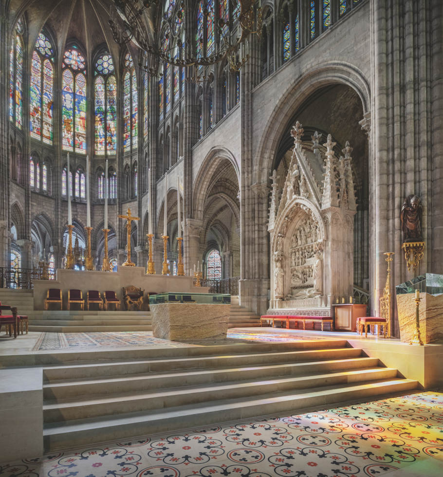 Choir of the Basilica of Saint-Denis north of Paris