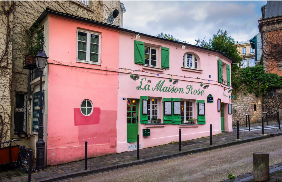 "Emily in Paris" filming locations: La Maison Rose restaurant