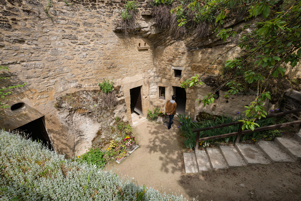 A cave farm in the Loire Valley