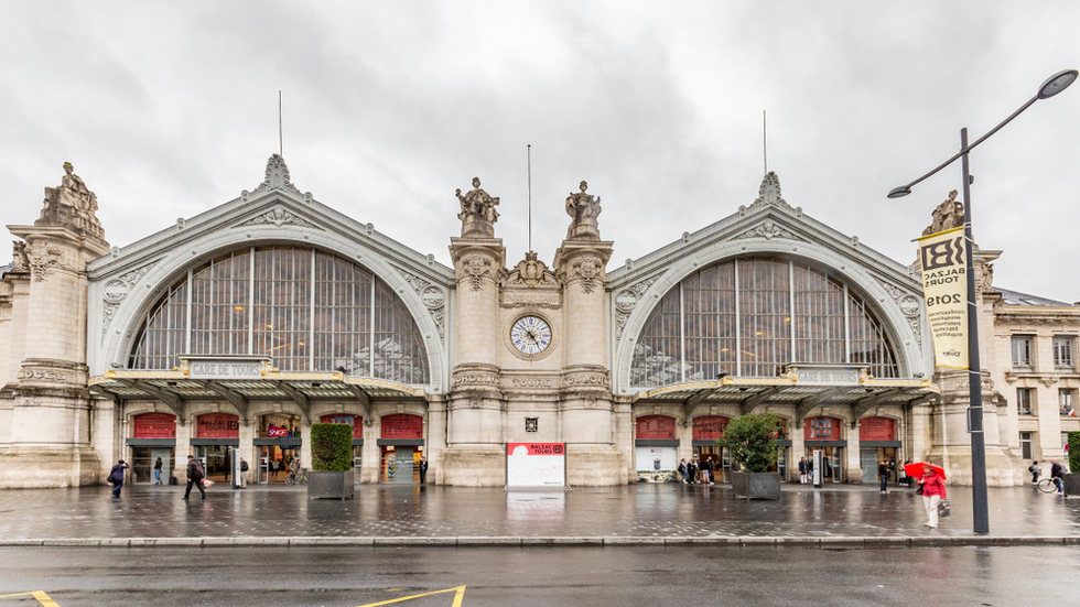 The train station in Tours, France