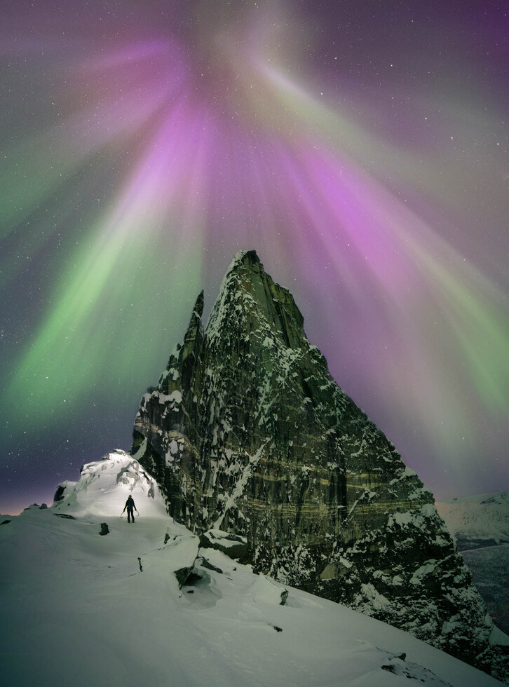 Pics of the northern lights: Otertind mountain in Norway