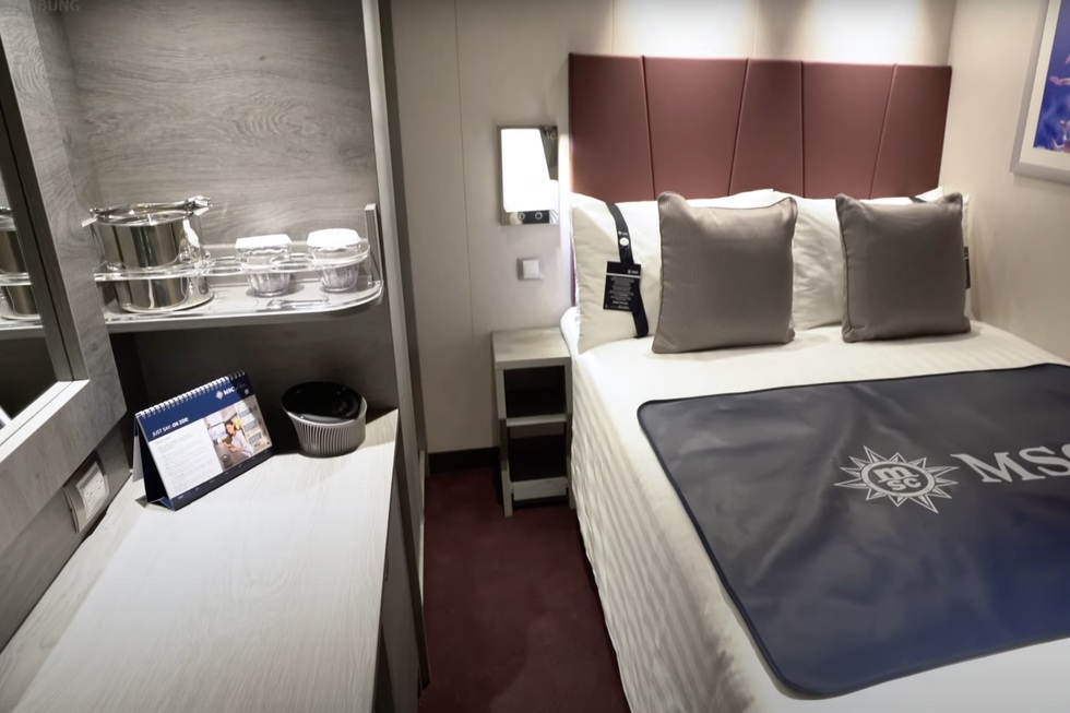 best solo cabins on cruises: best single cabins for cruising: MSC Cruises