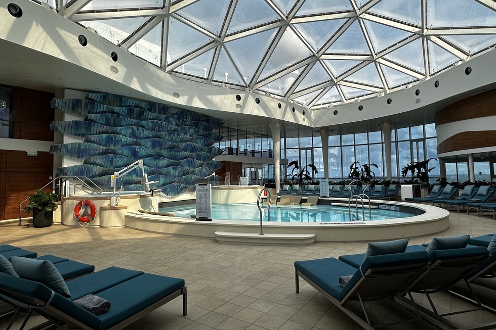 Celebrity Ascent cruise review: solarium adults-only pool area