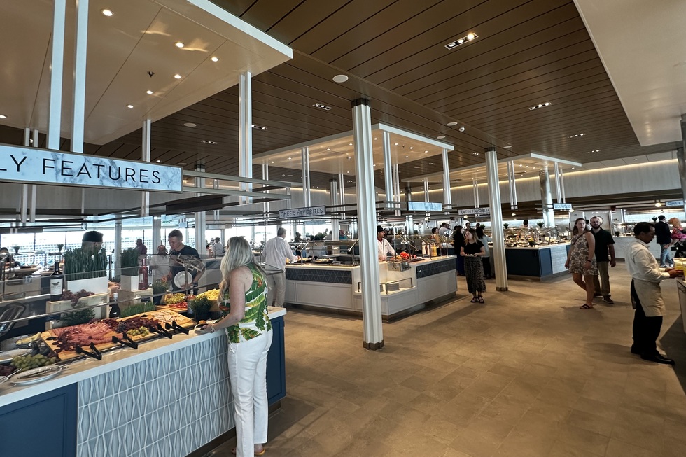 Celebrity Ascent cruise review: Oceanview Cafe complimentary dining