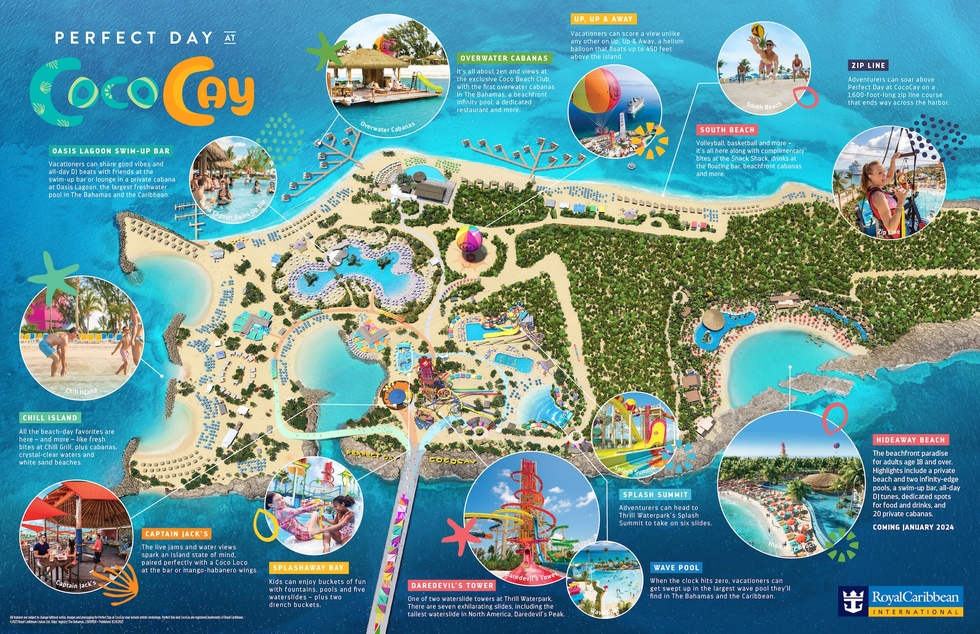 Royal Caribbean's CocoCay: What to Expect, How to Prepare: CocoCay map