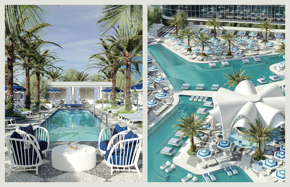 Oasis pool deck at Fontainebleau Las Vegas