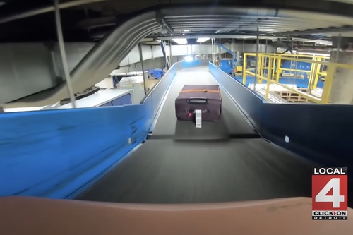 POV: Follow the Path of Checked Luggage Through an Airport's Conveyor Belt Network | Frommer's