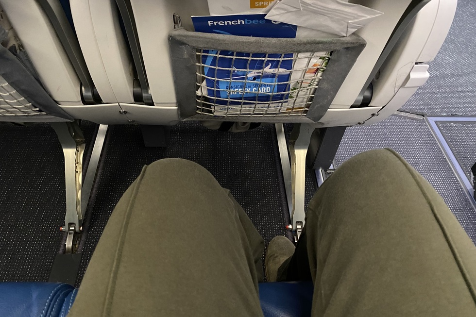 French Bee airline review: cramped plane seats