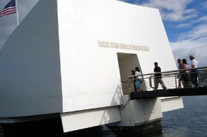 USS Arizona Memorial in Oahu, Hawaii