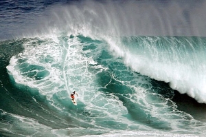 Each winter surfers are chewed up by 60-foot swells at