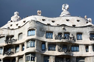 Antoni Gaudí's Casa Milà, or La Pedrera (The Quarry), Barcelona, Spain