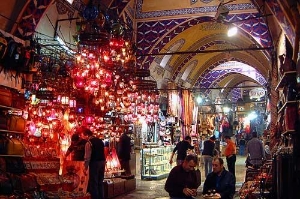 Early morning at the Grand Bazaar in Istanbul.