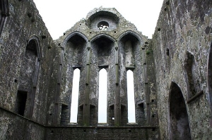 Interior of the ruins at the Rock of Cashel.