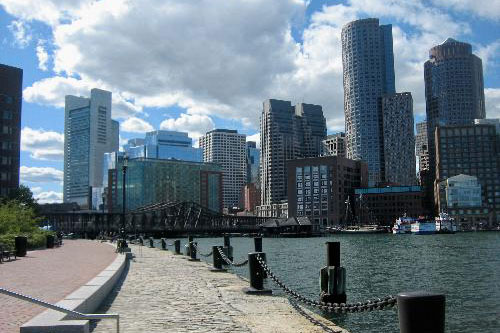 Boston skyline at the Harbor