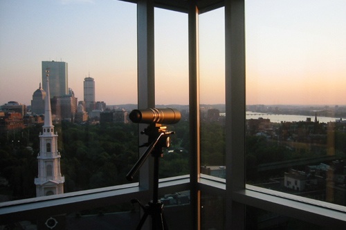 Beautiful views at the Nine Zero Hotel in Boston, Massachusetts. Photo: courtesy Nine Zero