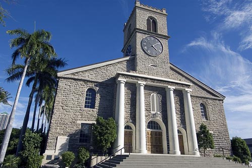 Kawaiahao Church was built from 14,000 coral blocks.