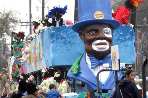 A float from the Zulu Aid and Pleasure Club.