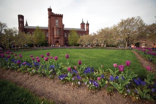 The Smithsonian Information Center, also known as "The Castle," in Washington, D.C.