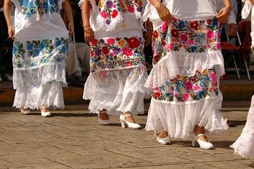 Dancers performing in Merida