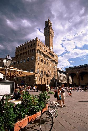 Florence's town hall, the Palazzo Vecchio, on the Piazza della Signoria.