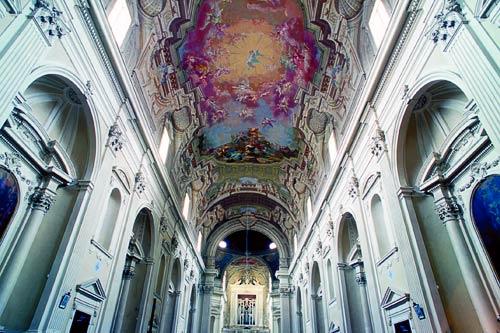 The interior of Santa Maria del Carmine in Florence. Courtesy Vito Arcomano &copy; Fototeca ENIT