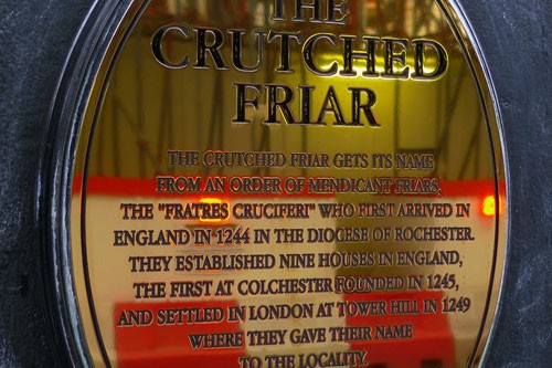 Crutched Friar Pub in London.