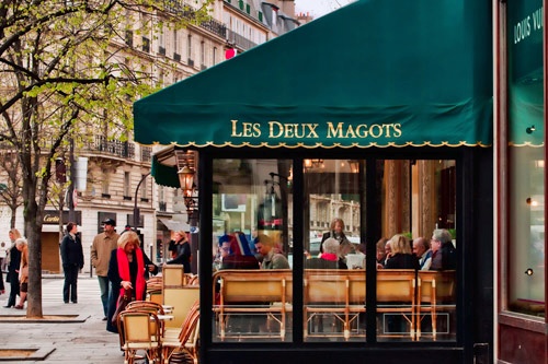 Les Deux Magots cafe in Paris