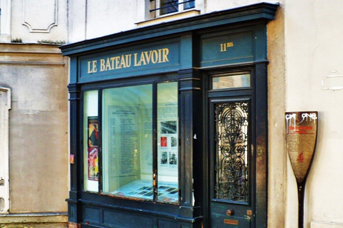 Le Bateau Lavoir in Montmartre, Paris.